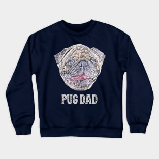 Pug Dad Father's Day Gift Crewneck Sweatshirt